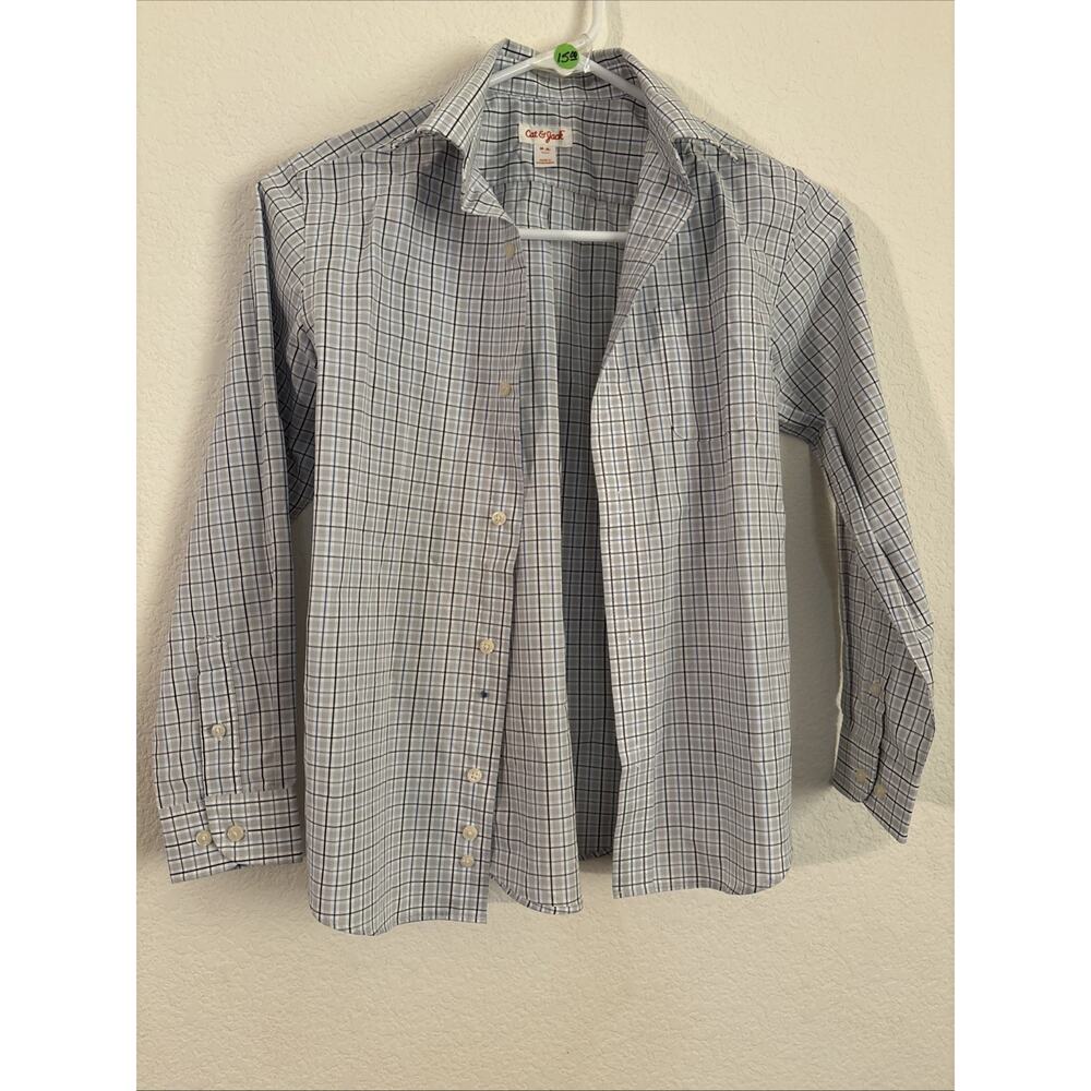 Lot Of 2 Boys Button Down Shirt Size 8 And 8-10 Cat & Jack New Long Sleeve